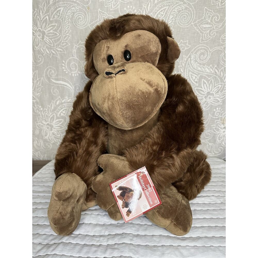 Jc Penny Holiday Collection Plush Stuffed Gorilla 2002 Large Animal 24” RARE